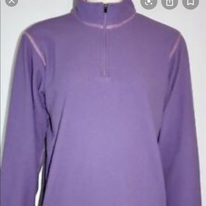 Lands end lavender quarter zip